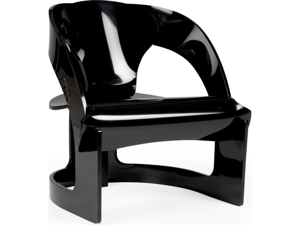 Beverly Grove Acrylic Chair - Black - main image