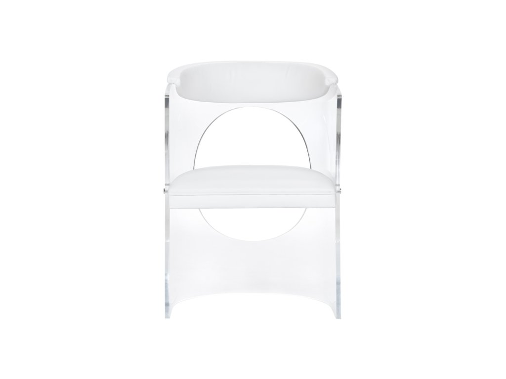 Baran Barrel Back Chair - White - image 1