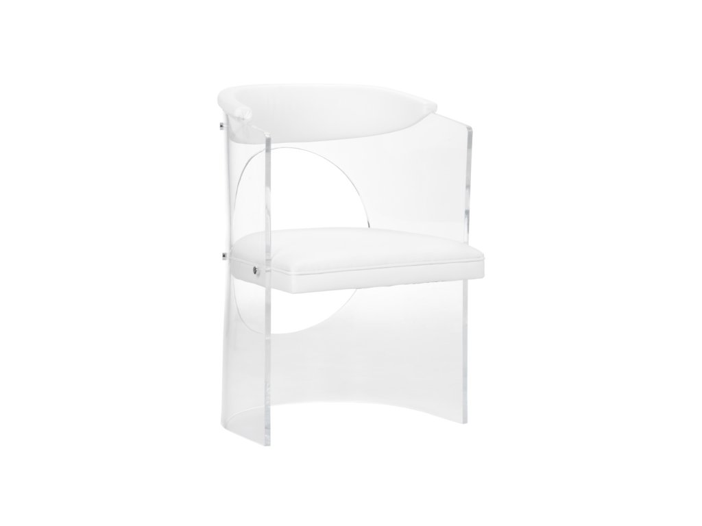 Baran Barrel Back Chair - White - main image