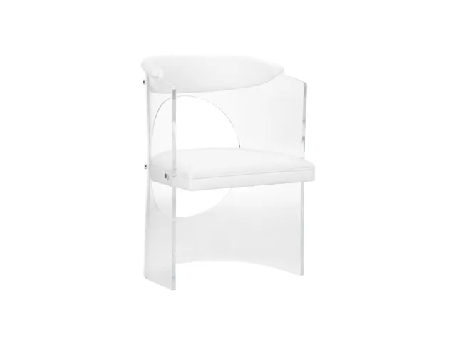 Baran Barrel Back Chair - White