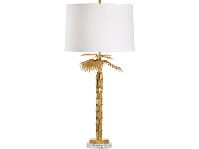 Palm Island Lamp - Gold