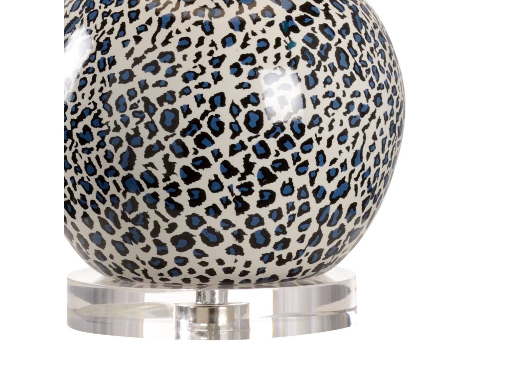 Snow Leopard Lamp - Blue - image 1