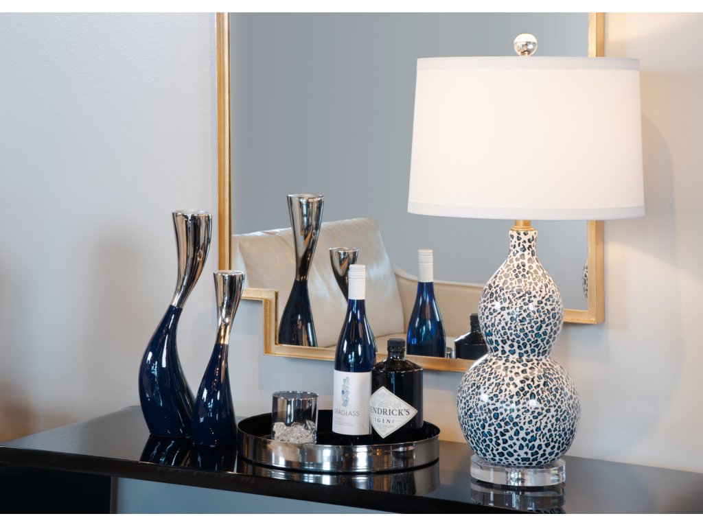 Snow Leopard Lamp - Blue - image 4