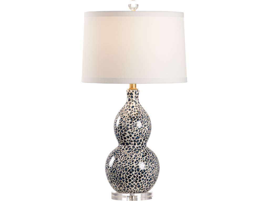 Snow Leopard Lamp - Blue - main image