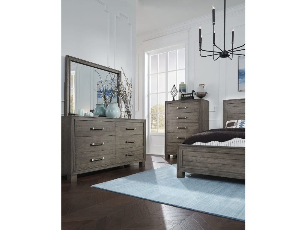 William Solid Wood Panel Bed in Dusty Dawn - image 2