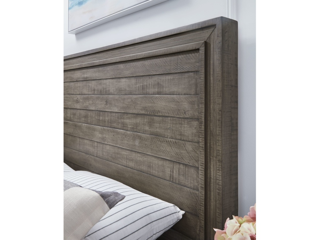 William Solid Wood Panel Bed in Dusty Dawn - image 3