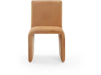 Winston Fully Upholstered Side chair in Whiskey Velvet