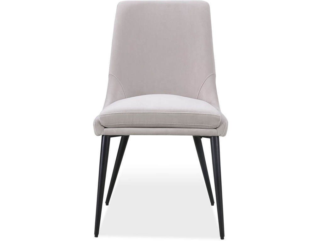 Winston Upholstered Metal Leg Dining Chair in Ash Grey and Black - image 3