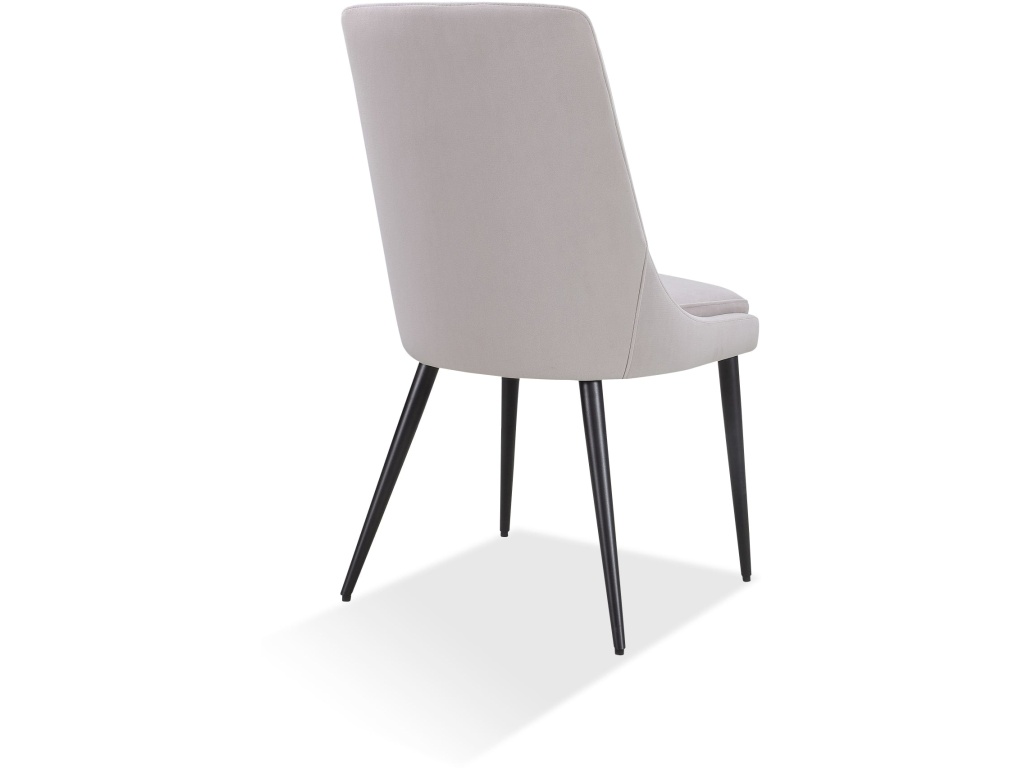 Winston Upholstered Metal Leg Dining Chair in Ash Grey and Black - image 5
