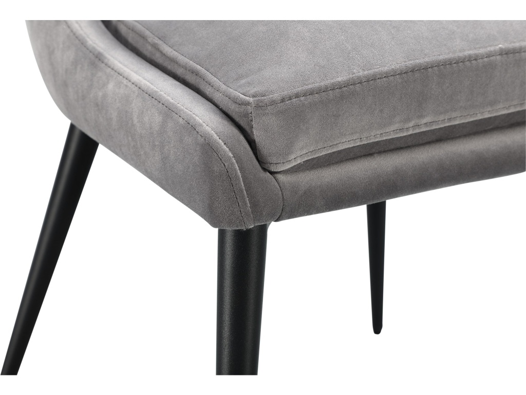 Winston Upholstered Metal Leg Dining Chair in Goose and Black - image 2