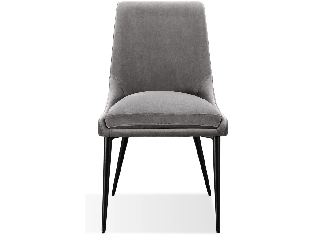 Winston Upholstered Metal Leg Dining Chair in Goose and Black - image 3