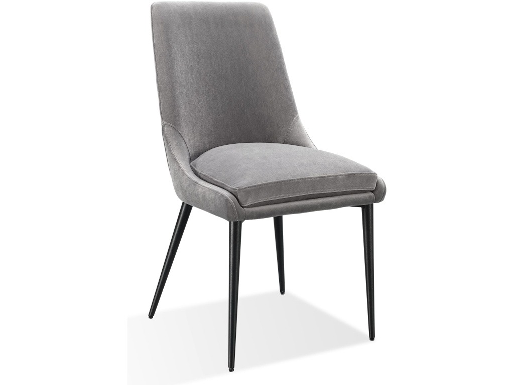 Winston Upholstered Metal Leg Dining Chair in Goose and Black - image 4