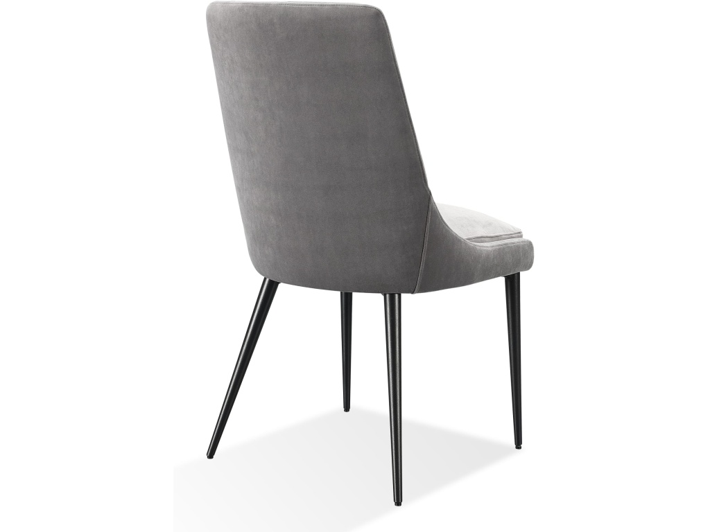 Winston Upholstered Metal Leg Dining Chair in Goose and Black - image 5
