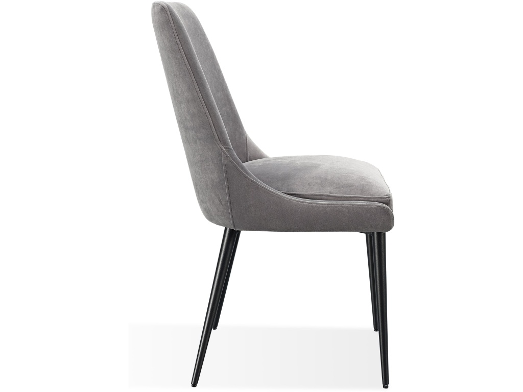 Winston Upholstered Metal Leg Dining Chair in Goose and Black - image 6