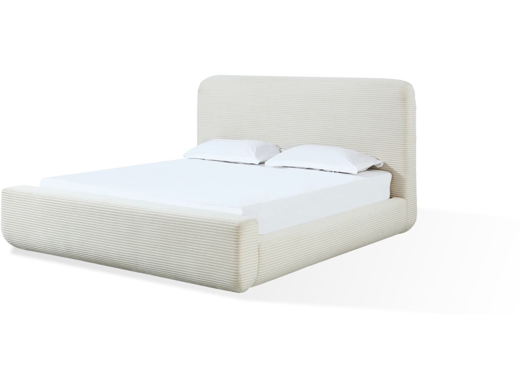 Wisteria Upholstered Platform Bed in Frosty Corduroy - main image
