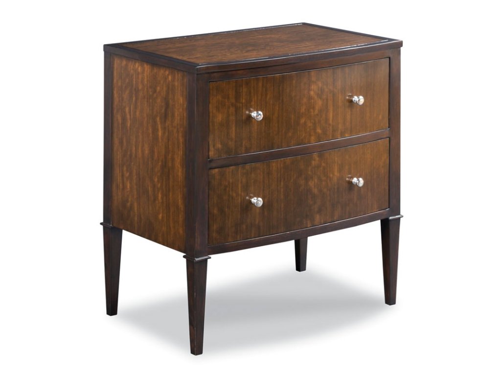 Bow Front Bedside Chest - main image