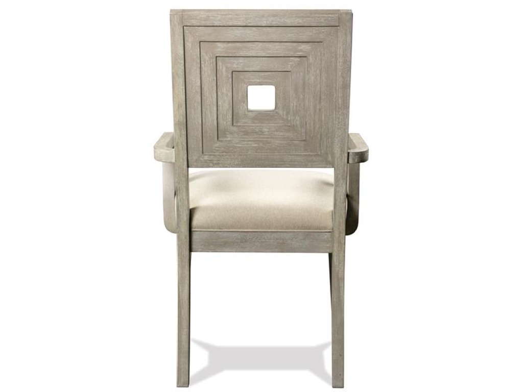 Upholstered Wood Back Arm Chair - image 8