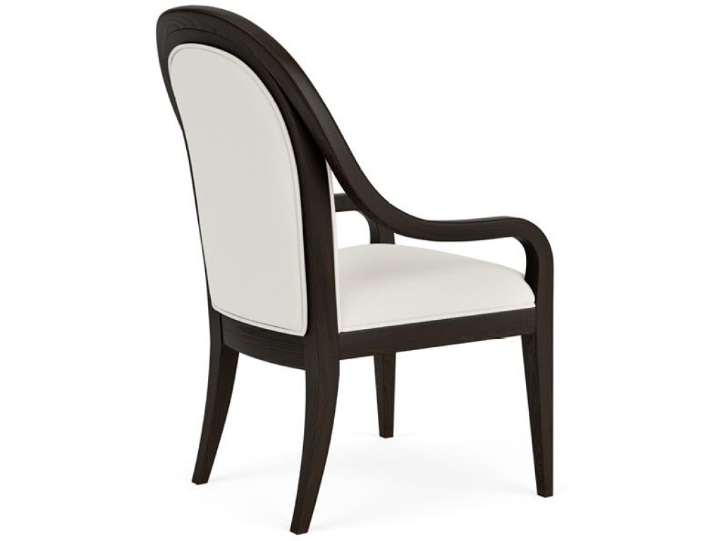 Curved Upholstered Arm Chair - image 4