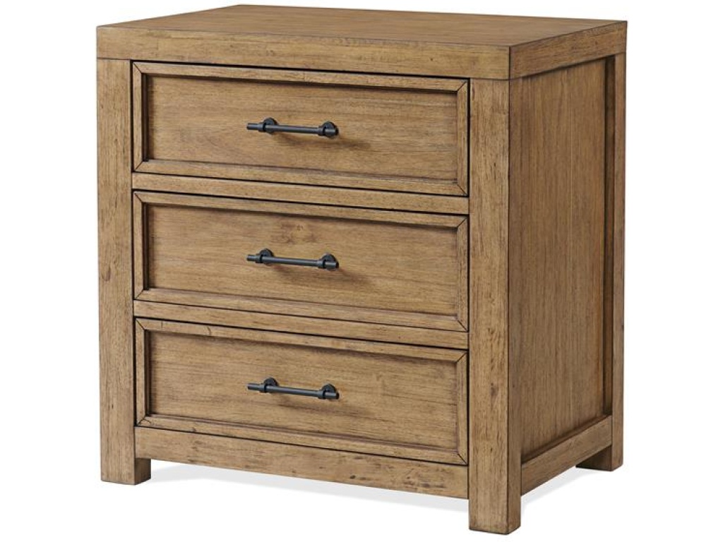 Three Drawer Nightstand - image 7