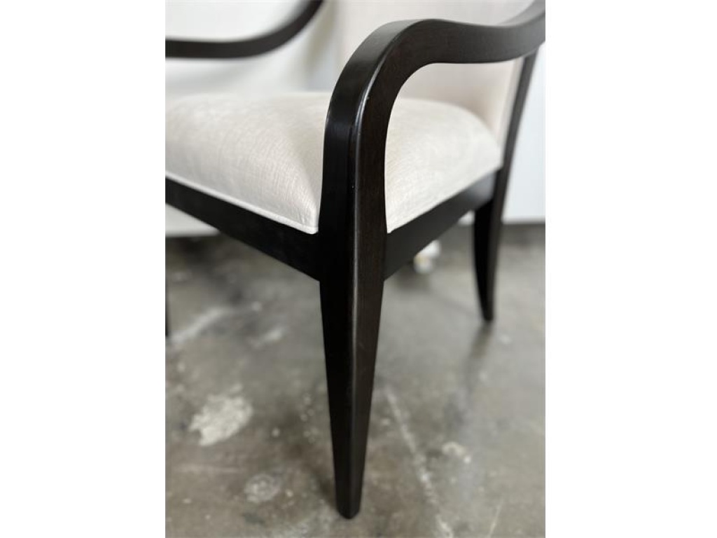 Curved Upholstered Arm Chair - image 5