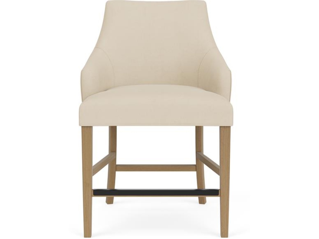 Swoop Arm Upholstered Stool - image 2