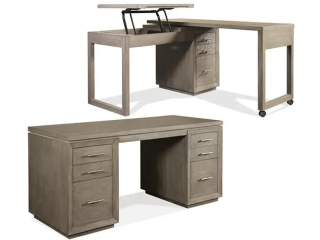 Swivel Lift Top L-Desk