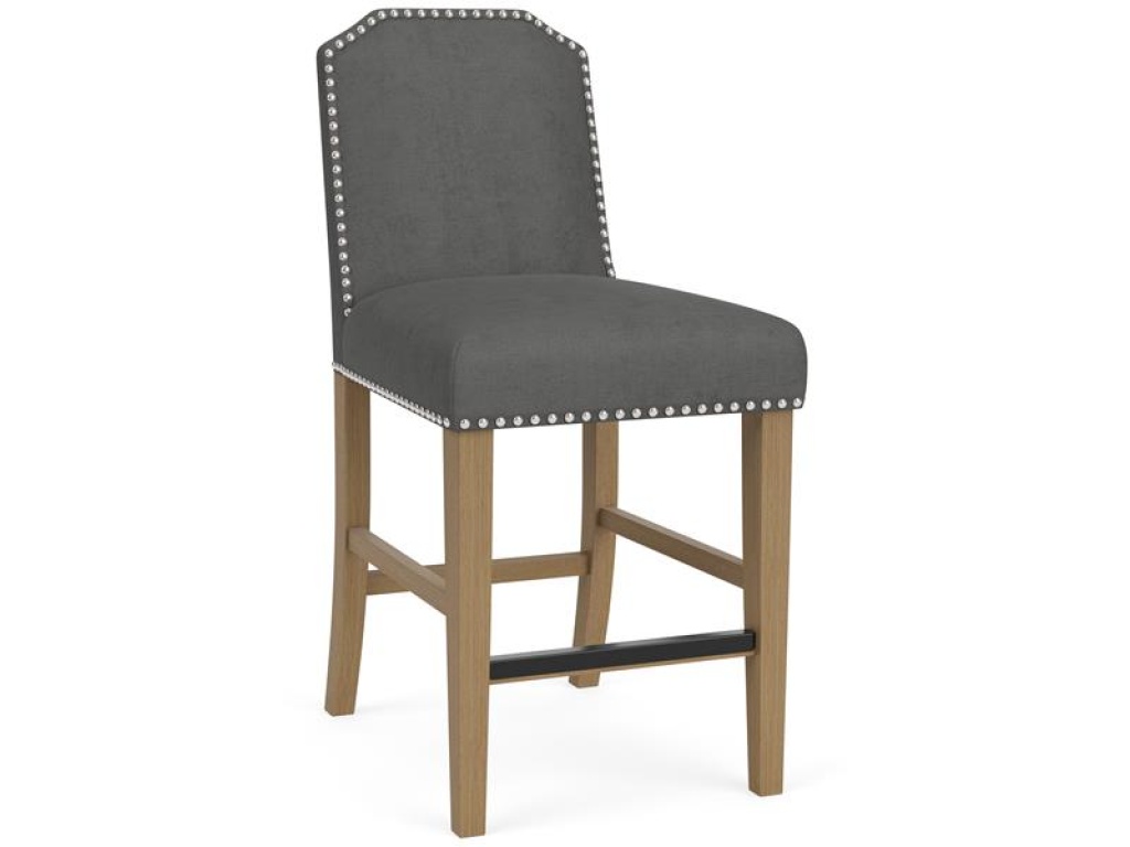 Clipped Top Upholstered Stool - image 5