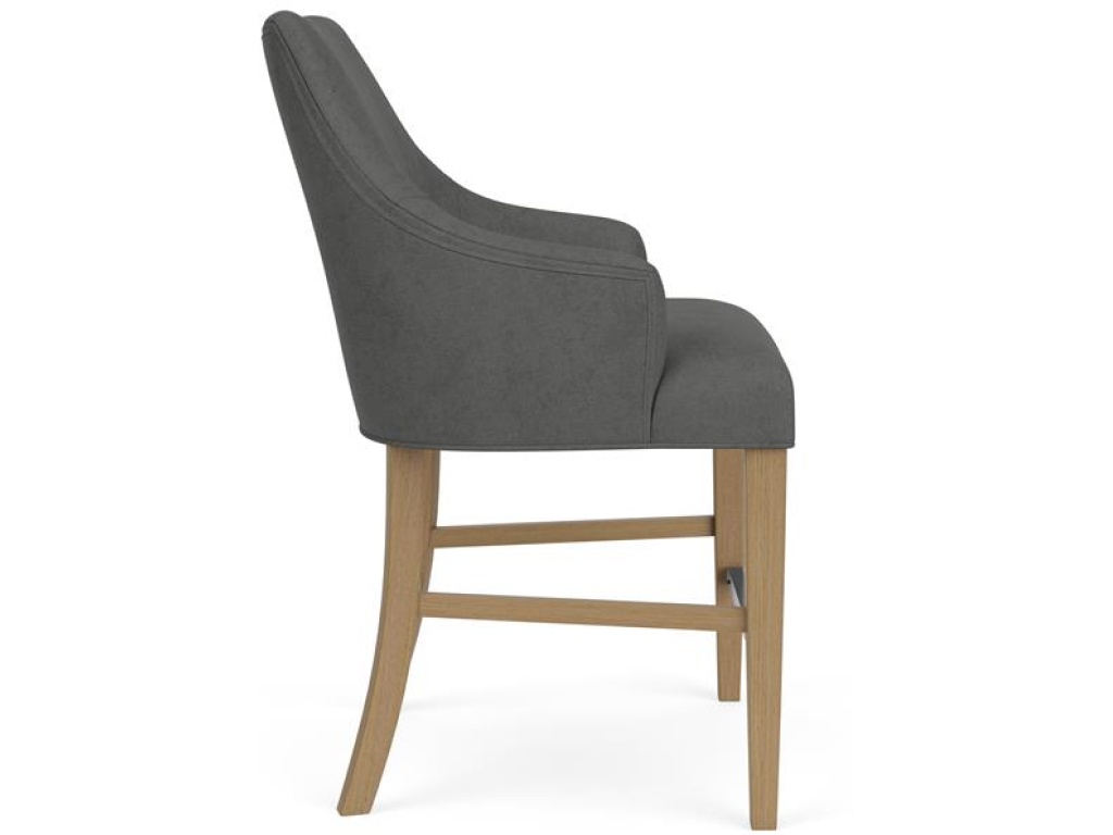 Swoop Arm Upholstered Stool - image 6