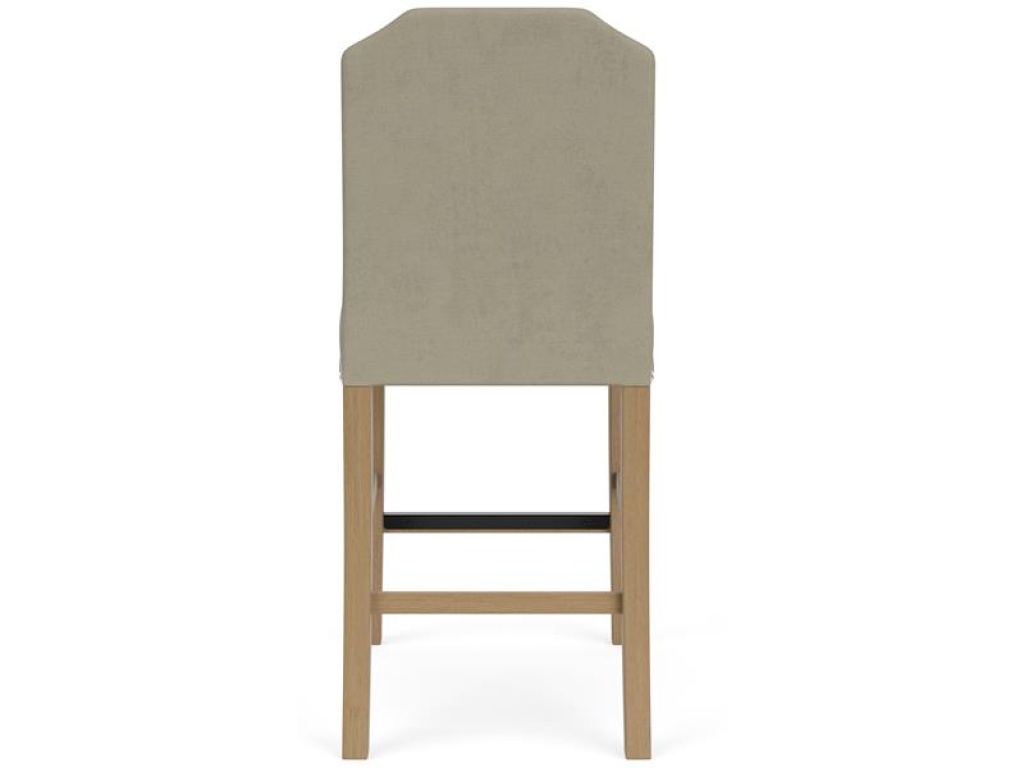Clipped Top Upholstered Stool - image 4