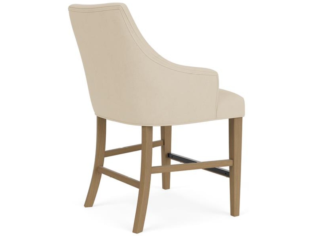 Swoop Arm Upholstered Stool - main image