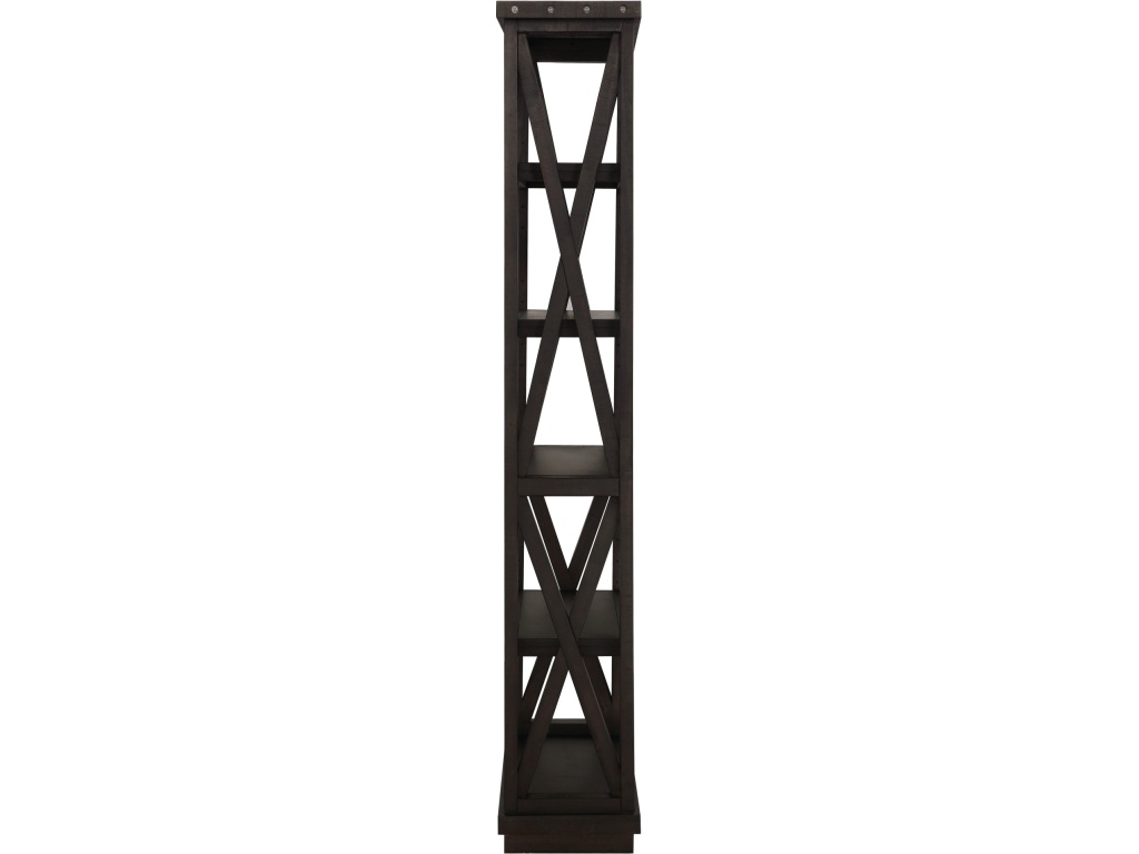 Yosemite Solid Wood 82x39 inch Bookshelf in Cafe - image 4