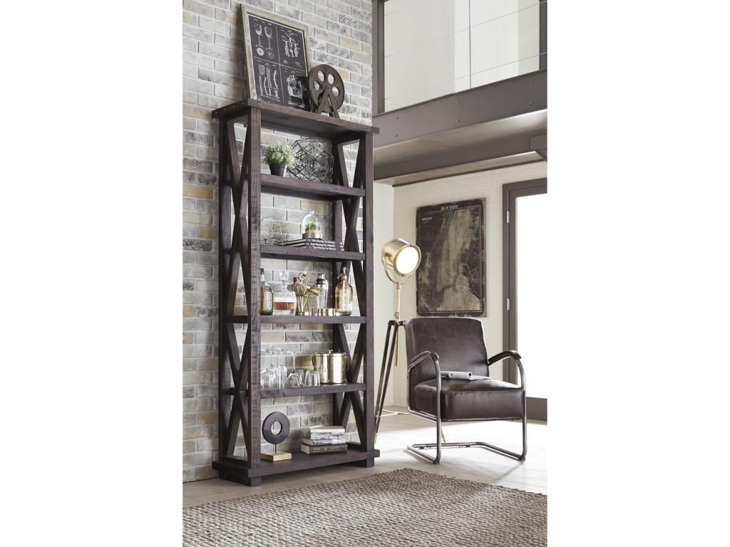Yosemite Solid Wood 82x39 inch Bookshelf in Cafe - main image
