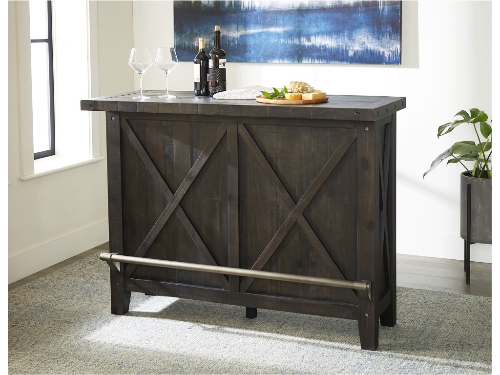 Yosemite Solid Wood Bar Table in Cafe - main image