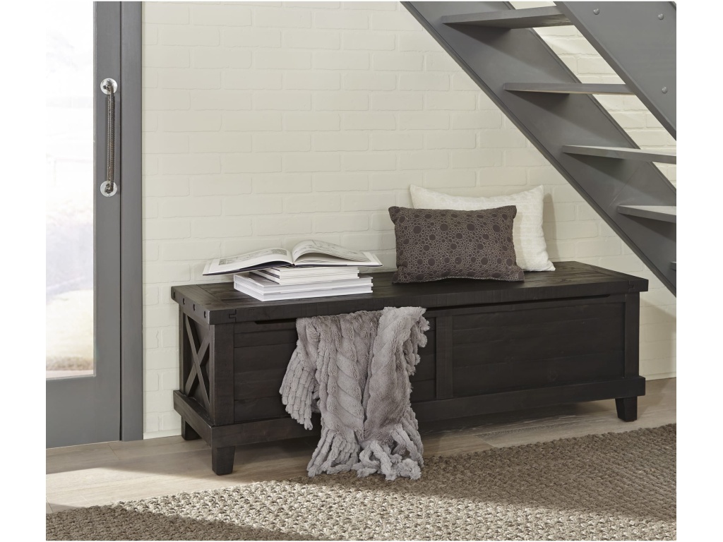 Yosemite Solid Wood Blanket Box in Cafe - main image