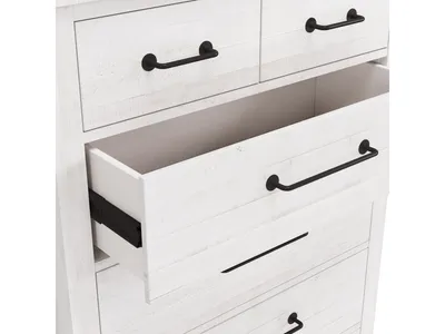 Yosemite Solid Wood Chest in Rustic White (2024)