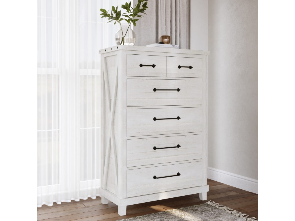 Yosemite Solid Wood Chest in Rustic White (2024) - image 4