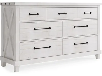 Yosemite Solid Wood Dresser in Rustic White (2024) - Alternative View