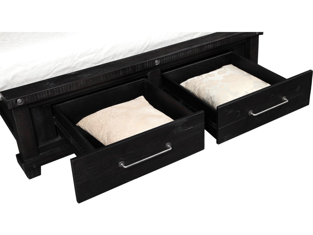 Yosemite Solid Wood Footboard Storage Bed in Cafe - image 3