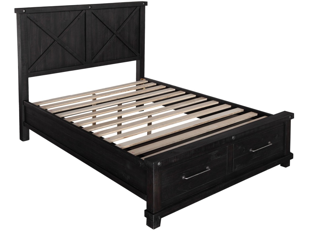 Yosemite Solid Wood Footboard Storage Bed in Cafe - image 4