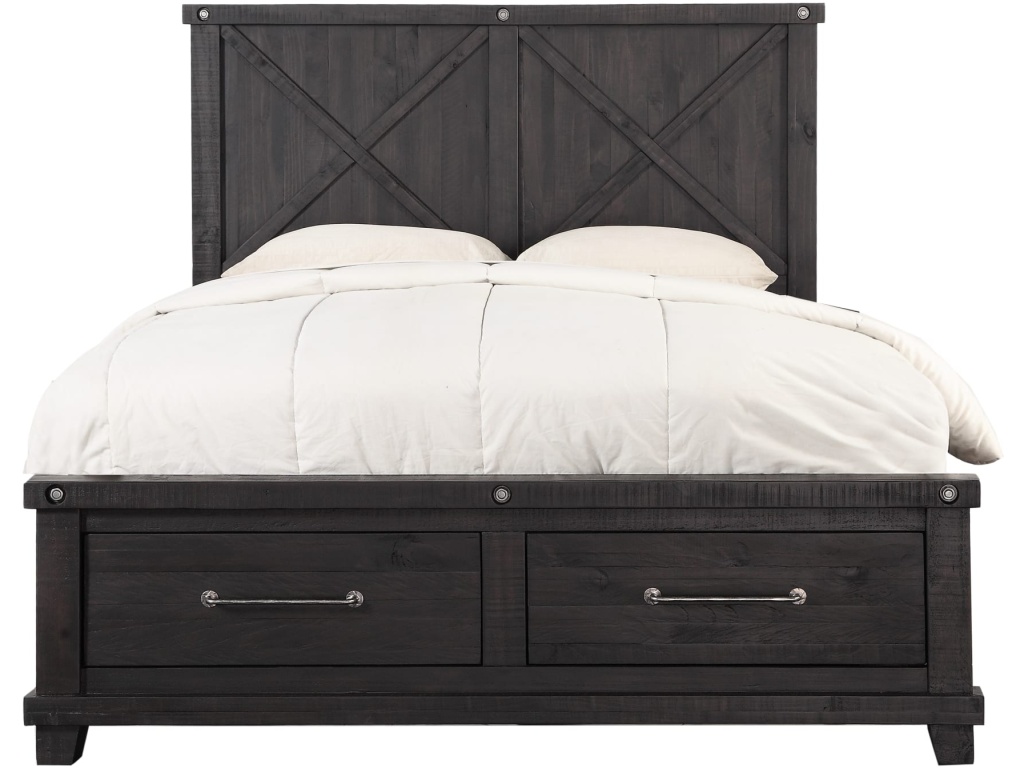 Yosemite Solid Wood Footboard Storage Bed in Cafe - image 5