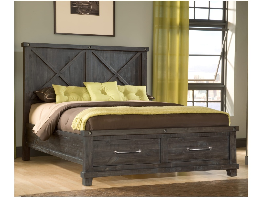 Yosemite Solid Wood Footboard Storage Bed in Cafe - image 7