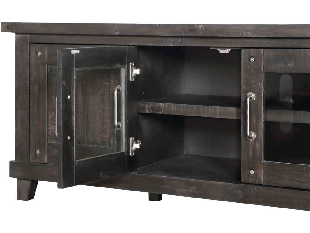 Yosemite Solid Wood Four Door Media Console in Cafe - image 4