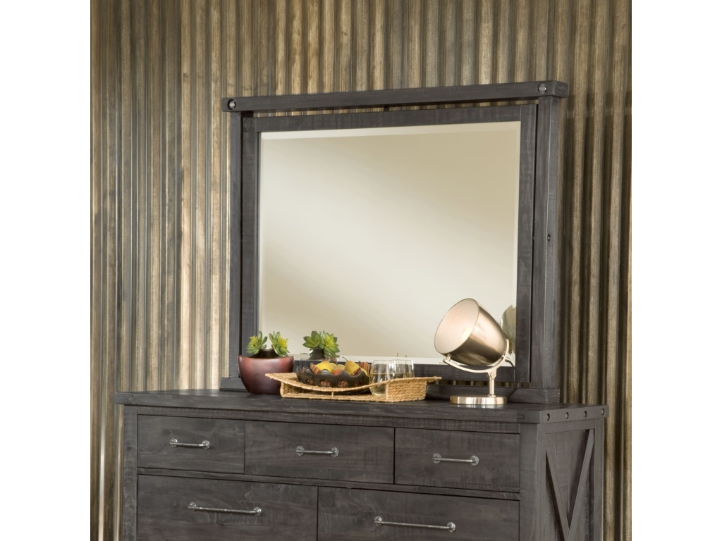 Yosemite Solid Wood Mirror in Cafe - main image