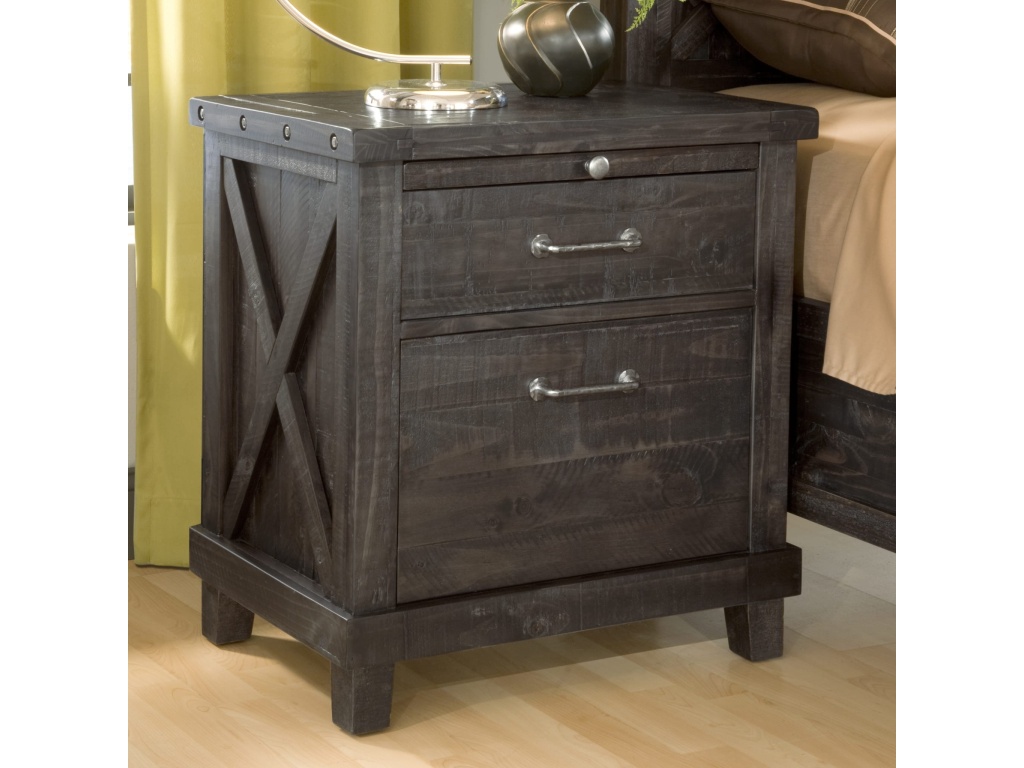 Yosemite Solid Wood Nightstand in Cafe - main image