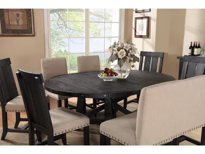 Yosemite Solid Wood Round Extension Table