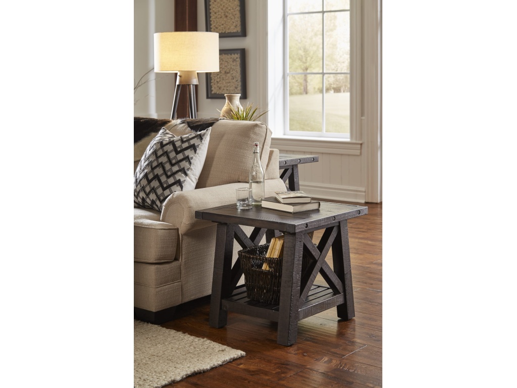 Yosemite Solid Wood Side Table in Cafe - main image