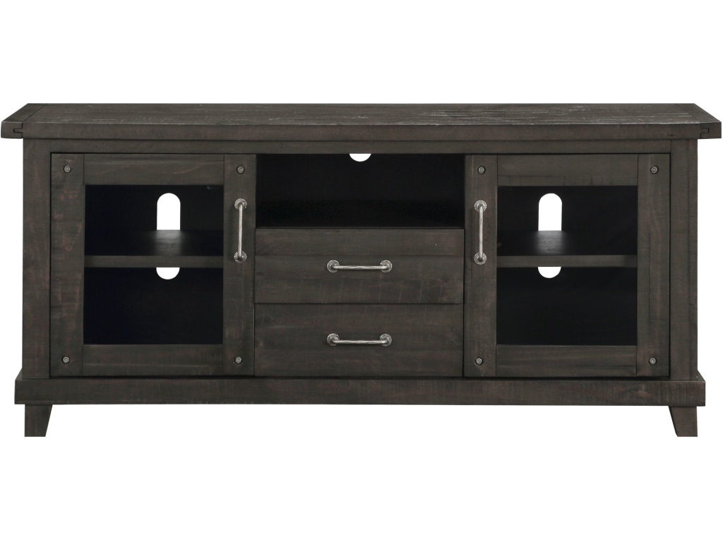 Yosemite Solid Wood Two Drawer Media Console in Cafe - image 3