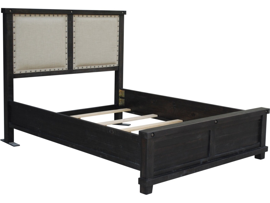 Yosemite Upholstered Wood Panel Bed in Cafe - image 4