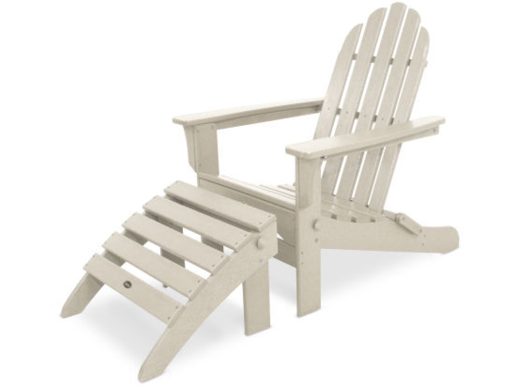 Trex Outdoor Furniture Cape Cod 2-Piece Folding Adirondack Seating Set Adirondack Set, primary thumbnail
