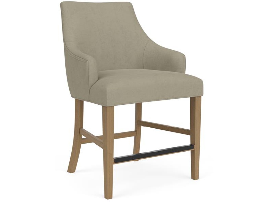 Swoop Arm Upholstered Stool - image 5